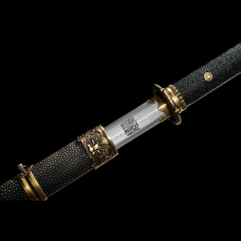 Handmade Chinese Sword Loyalty Sword Folded steel Finely Sharpened Eight-sided Blade-COOLKATANA