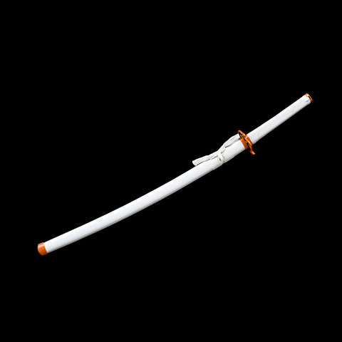 White Demon Slayer Kyojuro Rengoku Samurai Katana