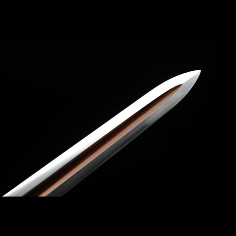 Handmade Chinese Sword Snow Sword Aoxue Jian Folded Steel Blade Ebony Scabbard-COOLKATANA-SL-3020-U