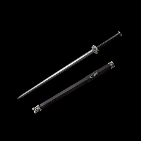 Handmade Chinese Swords Youlong Jian Longquan Sword Folded steel Eight-sided Blade-COOLKATANA