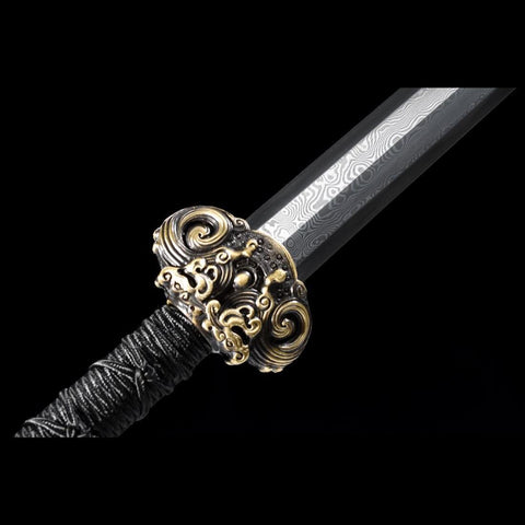 Handmade Chinese Swords Youlong Jian Longquan Sword Folded steel Eight-sided Blade-COOLKATANA