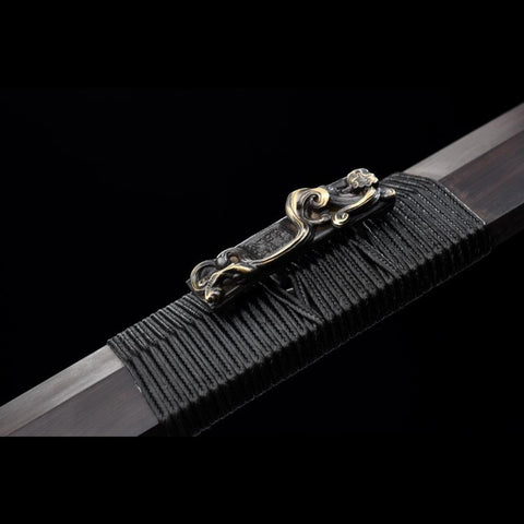 Handmade Chinese Swords Youlong Jian Longquan Sword Folded steel Eight-sided Blade-COOLKATANA