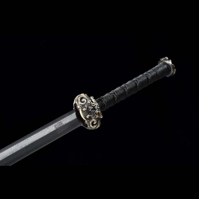 Handmade Chinese Swords Youlong Jian Longquan Sword Folded steel Eight-sided Blade - COOLKATANA 
