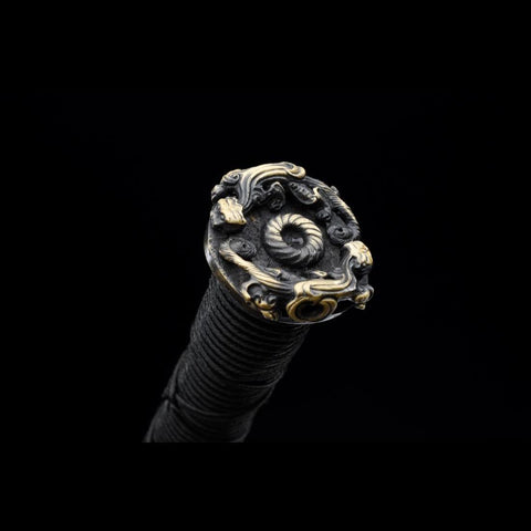 Handmade Chinese Swords Youlong Jian Longquan Sword Folded steel Eight-sided Blade-COOLKATANA-SL-6061-U
