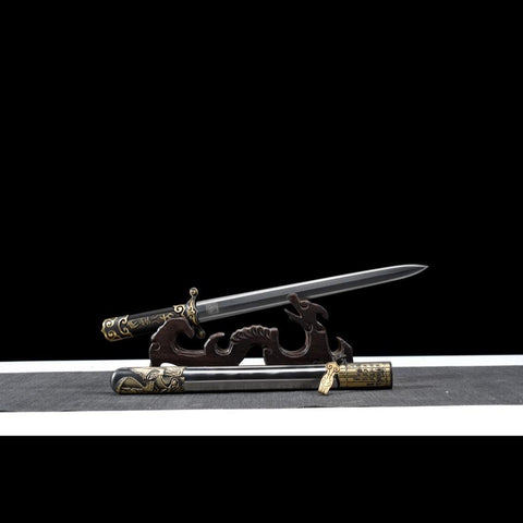 Handmade Chinese Sword General Short Sword Folded Steel Eight-sided Blade-COOLKATANA-SL-7116-U