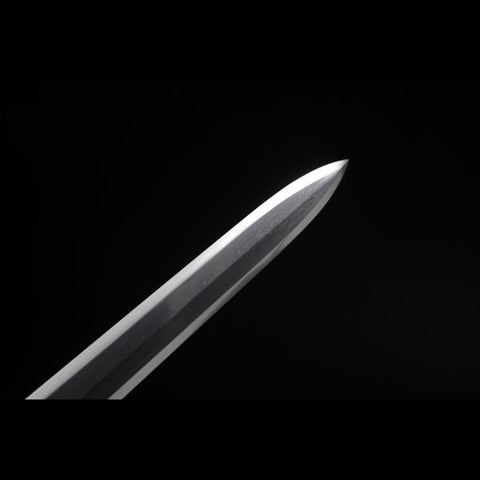 Handmade Chinese Sword Four-Holy-Animal Han Jian Folded Steel Eight-Sided Blade Ebony Scabbard-COOLKATANA-SL-6051-U