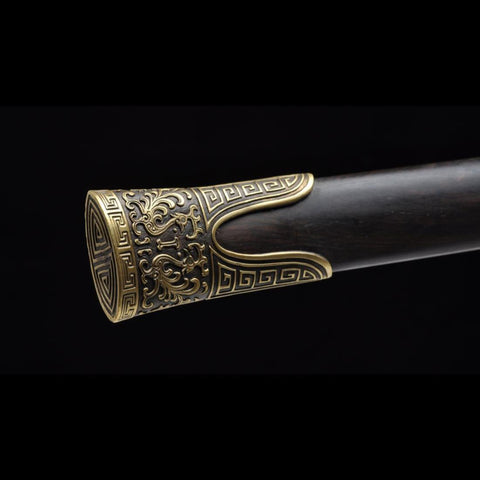 Handmade Chinese Sword Warring States BenChu Jian Folded Steel Eight-Sided Blade-COOLKATANA-SL-6019-U
