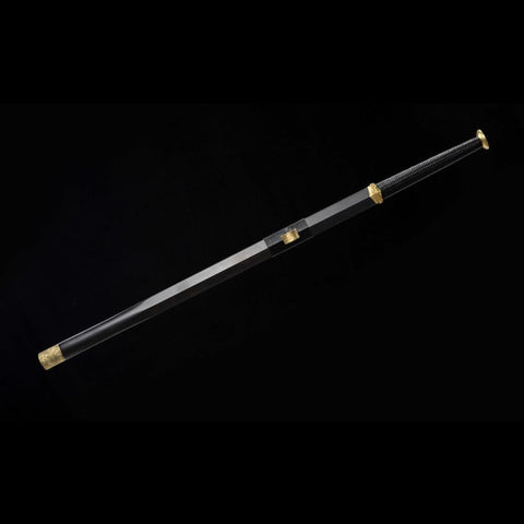 Handmade Chinese Sword Xiangyun Han Jian Auspicious Cloud Pattern Engraved Folded Steel Eight-sided Blade-COOLKATANA