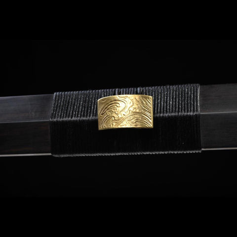 Handmade Chinese Sword Xiangyun Han Jian Auspicious Cloud Pattern Engraved Folded Steel Eight-sided Blade-COOLKATANA-SL-6027-U