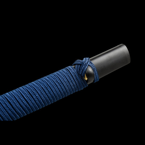 Blue Tsuka Dante Devil May Cry 5 Katana Yamato 1095 High Carbon Steel Choji Hamon Hazuya Polish SL-1379 15