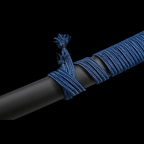 Blue Tsuka Dante Devil May Cry 5 Katana Yamato 1095 High Carbon Steel Choji Hamon Hazuya Polish SL-1379 16