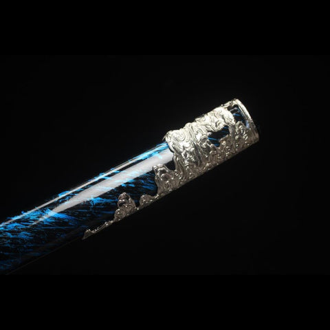 Handmade Game Ghost of Tsushima Short Katana Swod Hand Polished T10 Steel Blade Clay Tempered Zinc Alloy Saya-COOLKATANA