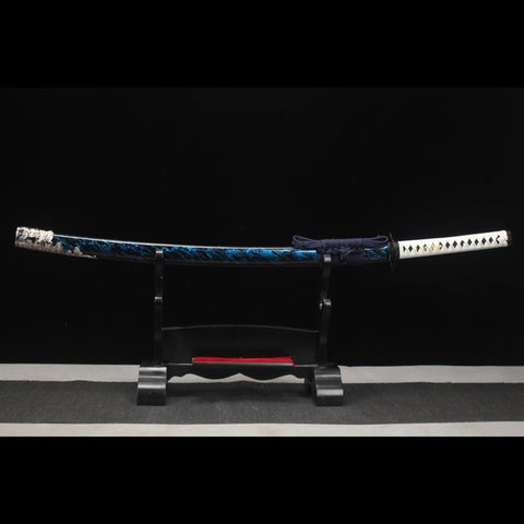 Handmade Game Ghost of Tsushima Katana Sword High Manganese Steel Full Tang Clay Tempered-COOLKATANA-HY-0022-U