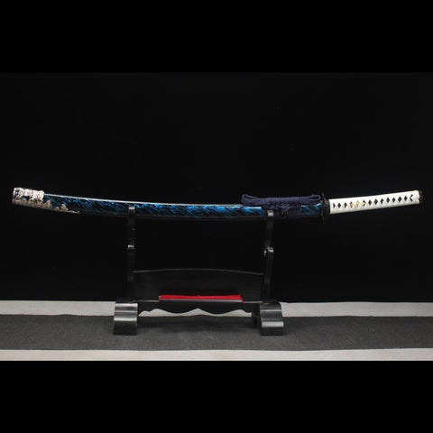 game sword katana ghost of tsushima jin sakai Katana Sword T10 Steel Blade with Bo-Hi HY-0021 2