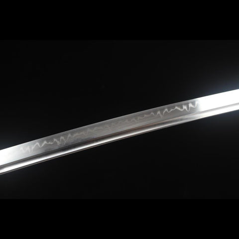Handmade Game Ghost of Tsushima Katana Sword T10 Steel Blade with Bo-Hi Full Tang Clay Tempered-COOLKATANA
