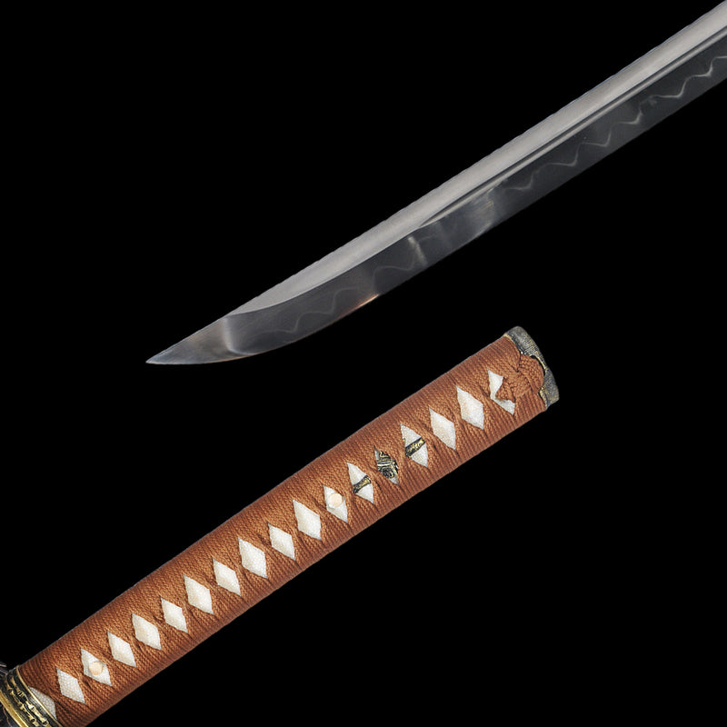 Hand Forged Japanese Daisho Katana Sword+Wakizashi Sword 2 Piece Set Clay Tempered Battle Ready - COOLKATANA 