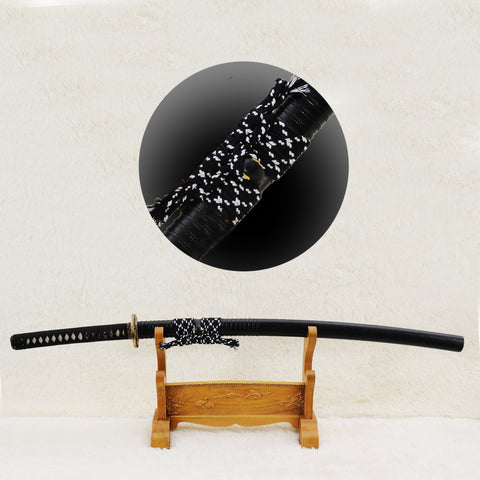 Hand Forged Japanese Katana Sword 1095 High Carbon Steel Bruce Lee Copper Tsuba Mirrorlike Light Blade-COOLKATANA-SL-876-U
