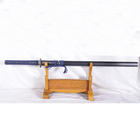 Hand Forged Japanese Ninja Sword Damascus Folded Steel Straight Blade Ninjiato Unokubi-Zukuri-COOLKATANA-SL-1102QQ-U