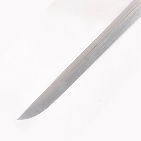 Hand Forged Japanese Ninja Sword Straight Blade Chokuto Folded Steel Dragon Tsuba Battle Ready-COOLKATANA