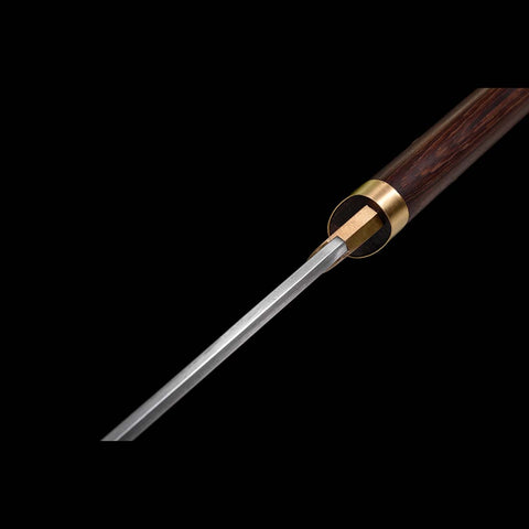 Hand Forged Japanese Ninjato Sword Folded Steel Straight Blade Full Tang-COOLKATANA-SL-1325-U