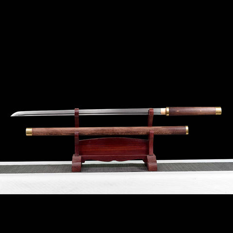 Hand Forged Japanese Ninjato Sword Folded Steel Straight Blade Full Tang-COOLKATANA-SL-1325-U