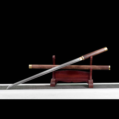 Hand Forged Japanese Ninjato Sword Folded Steel Straight Blade Full Tang-COOLKATANA-SL-1325-U