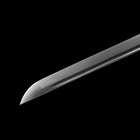 Hand Forged Japanese Ninjato Sword Folded Steel Straight Blade Full Tang-COOLKATANA
