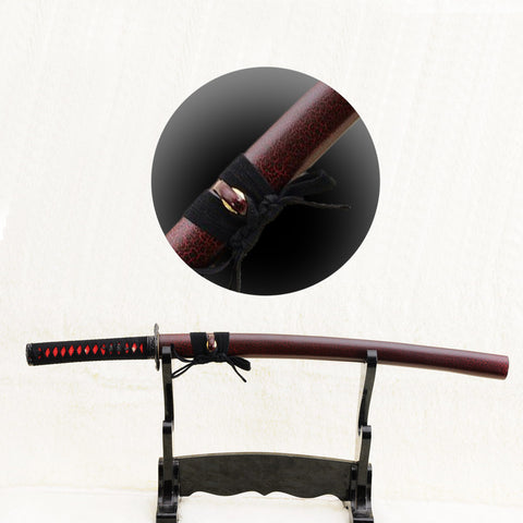 Hand Forged Japanese O-Kissaki Wakizashi 1095 Carbon Steel Sword Unokubi-Zukuri Blade Battle Ready-COOLKATANA-SL-838-U