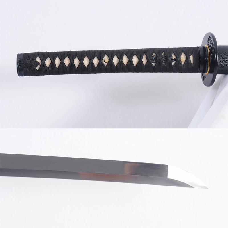 Hand Forged Japanese Samurai Katana Sword 1095 Carbon Steel Blade Full Tang - COOLKATANA 