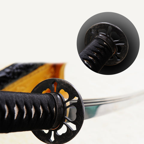 Hand Forged Japanese Samurai Katana Sword 1095 Carbon Steel Clay Tempered Hand-Engraved Saya-COOLKATANA-SL-871-U