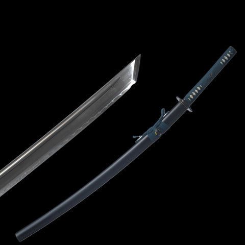 Hand Forged Japanese Samurai Katana Sword 1095 Carbon Steel Clay Tempered Kiriha-Zukuri-COOLKATANA