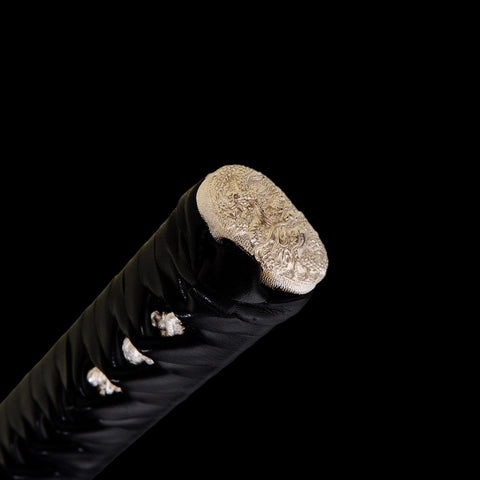 Hand Forged Japanese Samurai Katana Sword 1095 High Carbon Steel Clay Tempered Silver Tsuba Full Tang-COOLKATANA-SL-826-U