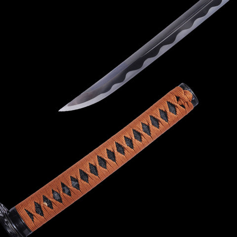 Hand Forged Japanese Samurai Katana Sword 1095 High Carbon Steel Fake Hamon Full Tang-COOLKATANA-SL-1056-U