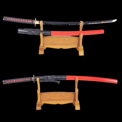 Hand Forged Japanese Samurai Katana Sword 1095 High Carbon Steel Fulll Tang Sharp-COOLKATANA