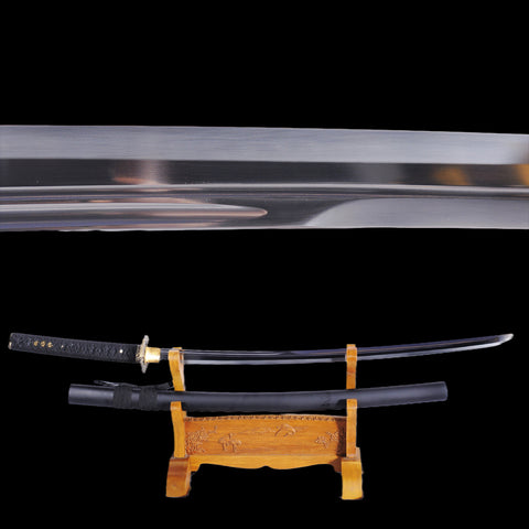 Hand Forged Japanese Samurai Katana Sword 9260 Spring Steel Dragon Tsuba Unokubi-Zukuri Blade Sharp-COOLKATANA