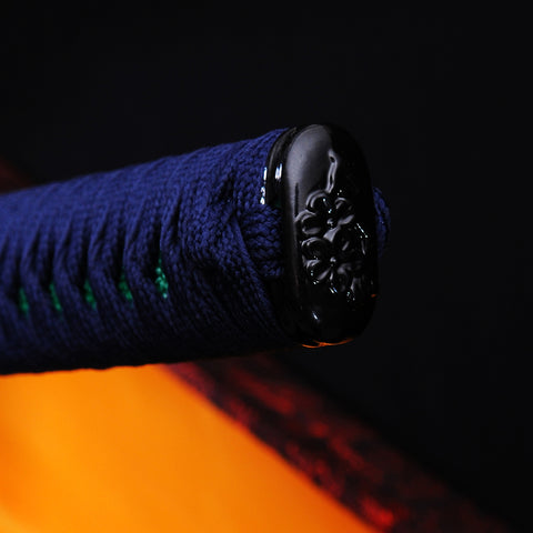 Hand Forged Japanese Samurai Katana Sword Damascus Folded Steel Blade Alloy Tsuba-COOLKATANA-SL-770-U