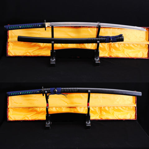 Hand Forged Japanese Samurai Katana Sword Damascus Folded Steel Blade Alloy Tsuba-COOLKATANA-SL-770-U