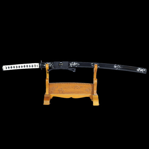 Hand Forged Japanese Samurai Katana Sword Damascus Steel Kiriha-Zukuri Full Tang-COOLKATANA-SL-1163-U