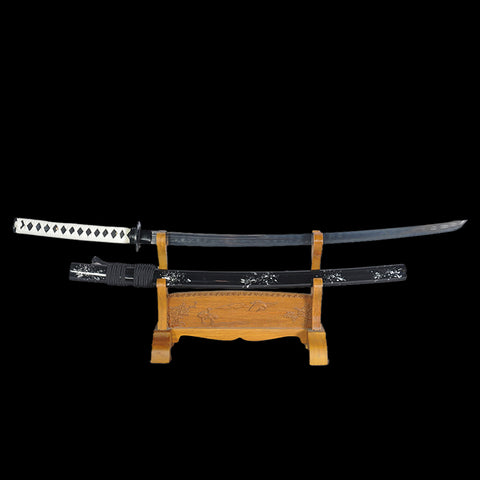 Hand Forged Japanese Samurai Katana Sword Damascus Steel Kiriha-Zukuri Full Tang-COOLKATANA