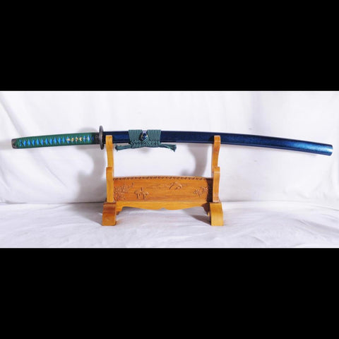 Hand Forged Japanese Samurai Katana Sword Dragon Carving Combined Material Sanmai Full Tang-COOLKATANA-SL-1085-U