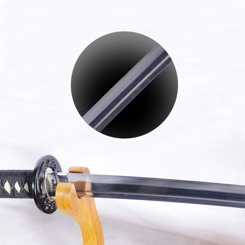Hand Forged Japanese Samurai Katana Sword Folded Steel Abrasived Hamon Full Tang-COOLKATANA-SL-1055-U