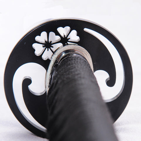 Hand Forged Japanese Samurai Katana Sword Folded Steel Abrasived Hamon Full Tang-COOLKATANA-SL-1055-U