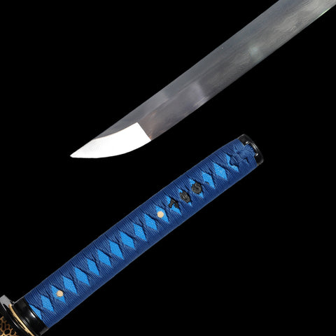 Hand Forged Japanese Samurai Katana Sword Folded Steel Clay Tempered Full Tang-COOLKATANA-SL-1185-U