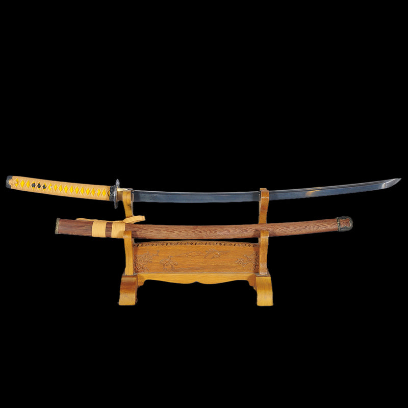 Hand Forged Japanese Samurai Katana Full Tang Folded Steel Katana Sword With Bo-Hi Battle Ready - COOLKATANA 