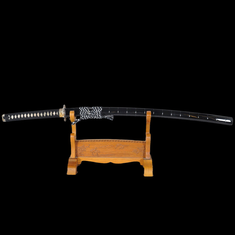 Hand Forged Japanese Samurai Katana Sword High End Clay Tempered Combined Material Gyaku-Kobuse Structure - COOLKATANA 