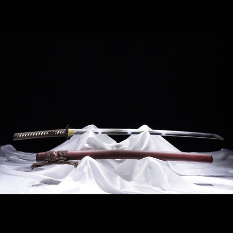Hand Forged Japanese Samurai Katana Sword High Hardness High Toughness Tool Steel Clay Tempered-COOLKATANA-ZS-0037-U