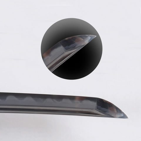 Hand Forged Japanese Samurai Katana Sword Honsanmai Clay Tempered Hazuya Polish Rayskin Saya-COOLKATANA-SL-1362-U
