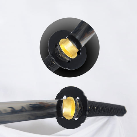 Hand Forged Japanese Samurai Katana Sword Kumo(Spider) 1095 High Carbon Steel Full Tang Iron Tsuba-COOLKATANA-SL-1289-U