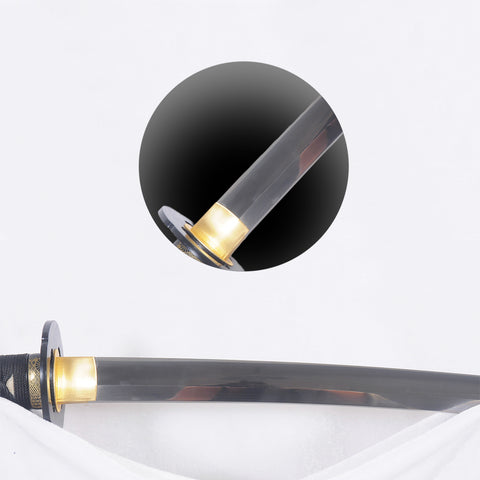 Hand Forged Japanese Samurai Katana Sword Kumo(Spider) 1095 High Carbon Steel Full Tang Iron Tsuba-COOLKATANA-SL-1289-U