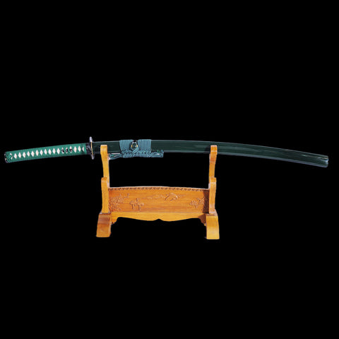 Hand Forged Japanese Samurai Katana Sword Masterpiece Azure Dragon Katana 9260 Spring Steel Blade-COOLKATANA-SL-1051-U